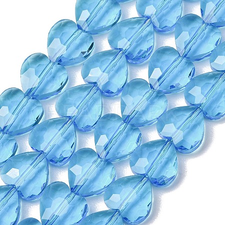 Transparent Glass Beads Strands GL-CBA7A17-03A-05-1