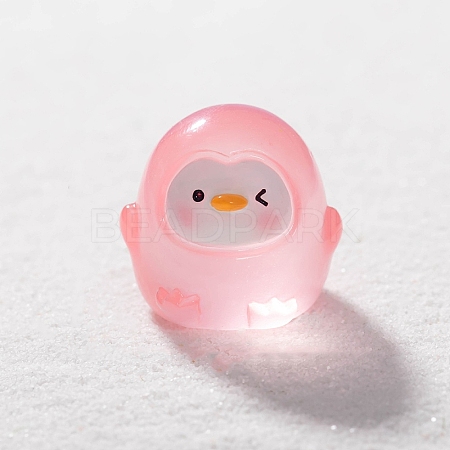 Luminous Resin Penguin Miniature Ornaments PW-WGF8C7A-01-1
