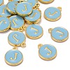 Golden Plated Alloy Enamel Charms ENAM-S118-04J-4