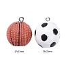 16Pcs 2 Colors Opaque Resin Pendants RESI-LS0001-03P-2