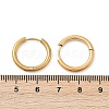 202 Stainless Steel Huggie Hoop Earrings X-EJEW-F111A-18mm-G-5