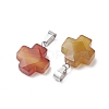 Natural Red Agate Pendants G-K359-02P-06-2