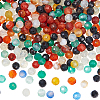  2 Strands Natural Multi-Color Agate Beads Strands G-NB0005-05-1