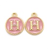 Golden Plated Alloy Enamel Charms LS-ENAM-S118-07H-1