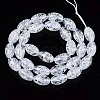 Transparent Crackle Glass Beads Strands X-GLAA-S192-B-010A-2
