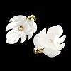 Natural White Shell Carved Pendants SHEL-B180-01G-2