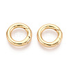 Brass Spring Gate Rings KK-T078-20G-03-1