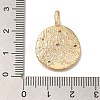 Brass Micro Pave Cubic Zirconia Pendants KK-U038-15G-3