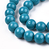 Opaque Solid Color Glass Beads Strands GLAA-T032-P6mm-13-3