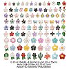 100Pcs 100 Style Alloy Enamel Charms ENAM-YW0002-52-4