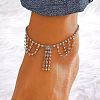 Brass Crystal Rhinestone Tennis Anklets for Wome FS-WGAF92D-19-1