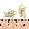 Alloy with Enamel Pendants AL-CBA1FD3-19G-01-3