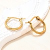 Ion Plating(IP) 304 Stainless Steel Hoop Earrings EJEW-D195-G-2