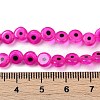 Handmade Evil Eye Lampwork Beads Strands LAMP-G164-10A-03-4