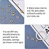 SUPERFINDINGS 12Pcs 6 Style Brass Cubic Zirconia Charms ZIRC-FH0001-36-4