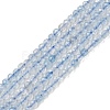 Grade A Natural Aquamarine Beads Strands LS-G-E411-19F-2mm-1