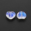 Electroplate Transparent Glass Beads GLAA-T022-24-B01-3