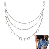 304 Stainless Steel Cable Chains for Jeans Pants HJEW-DR00160-1