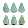 Two Tone Opaque Acrylic Imitation Gemstone Beads OACR-T033-11B-1