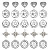 SUNNYCLUE 50Pcs 5 Style Tibetan Style Alloy Pendants FIND-SC0005-14-1