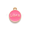 Alloy Enamel Pendants X-ENAM-S124-01A-03K-3