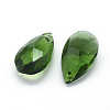 Faceted Glass Pendants X-GLAA-F069-L-A05-2