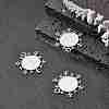 Christmas Ornaments Alloy Snowflake Pendant Cabochon Settings LS-TIBEP-O006-29AS-5