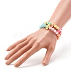 Opaque Acrylic Beads Stretch Bracelet Sets for Kids BJEW-JB06405-6