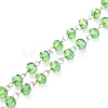 Handmade Electroplate Glass Beaded Chains X-AJEW-JB00529-08-1