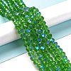 Electroplate Glass Beads Strands EGLA-A034-T8mm-L08-4