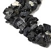 Natural Black Tourmaline Beads Strands G-I283-F12-4
