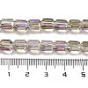 Electroplate Glass Beads Strands EGLA-D030-19P-4