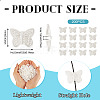 200Pcs ABS Imitation Pearl Beads OACR-TA0003-84B-4
