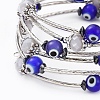Evil Eye Lampwork Jewelry Sets SJEW-JS01041-02-4