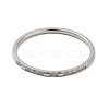 304 Stainless Steel Micro Pave Clear Cubic Zirconia Finger Rings RJEW-B068-01C-P-2