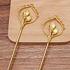 Iron Hair Stick Findings OHAR-PW0001-318G-1