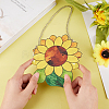 Acrylic Sunflower Pendant Decorations AJEW-WH0258-479-5
