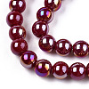 Electroplate Opaque Glass Beads Strands GLAA-T032-P4mm-AB05-2