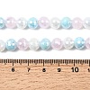 Electroplate Glass Beads Strands EGLA-D300-06-8mm-18-5