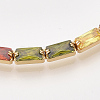 Adjustable Brass Cubic Zirconia Slider Bracelets BJEW-S142-01B-G-2