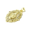 Real 18K Gold Plated Brass Micro Pave Cubic Zirconia Pendants KK-H472-37A-01G-2
