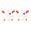 Baseball Alloy Enamel Pendants AL-CBA2679-07C-G01-1