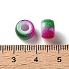 Spray Painted ABS Plastic European Beads KY-G033-02A-09-3