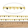 Handmade Faceted Natural Tourmaline Beaded Chains CHC-L050-01G-09-2