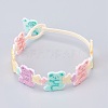 Embroidery Bracelets for Girls BJEW-H535-04-2