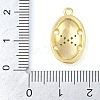 Cross Theme Real 18K Gold Plated Brass Micro Pave Clear Cubic Zirconia Pendants KK-L219-06G-06-3