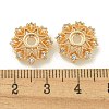 Rack Plating Brass Micro Pave Clear Cubic Zirconia Bead Caps KK-K386-09B-G01-3