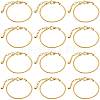 SOFPLATE 14Pcs Brass European Style Bracelet Making MAK-SP0001-02-1