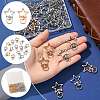 40Pcs 2 Colors Alloy Swivel Snap Hook Clasps FIND-FS0004-73C-2