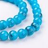 Spray Painted Glass Bead Strands X-GLAD-S075-6mm-70-3